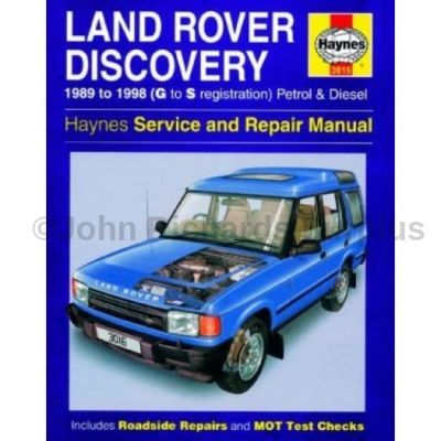 Haynes Discovery 1 Service and Repair Manual 1989 - 1998