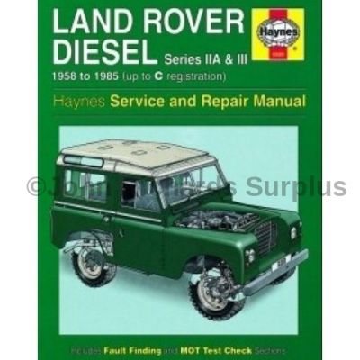 Haynes Series 2a &amp; 3 Diesel Service and Repair Manual 1958 - 1985 NLA use DA4636