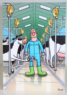 Country Card's Novelty Farmer Blank Greeting Card Free P&P 10149