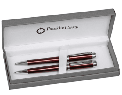 Franklin Covey Freemont Vineyard Red Ballpoint Pen & Pencil Set FC0031-3 1313