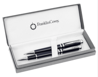 Franklin Covey Freemont Royal Blue Ballpoint Pen & Pencil Set FC0031-4 1314