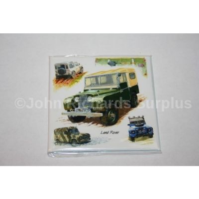 Land Rover Collage 3" x 3" Fridge Magnet 