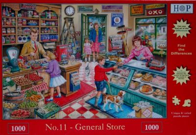 General Store 1000 Piece Jigsaw Puzzle. Find The Difference.