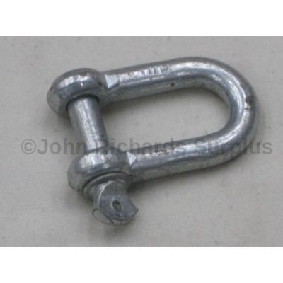 Galvanised commercial threaded 'D' shackle 3/8 5039