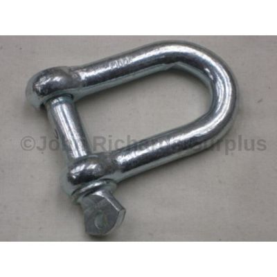 Galvanised commercial threaded 'D' shackle 7/16 5040