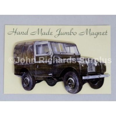 Handmade wooden Jumbo Magnet Land Rover Series 1 86/88