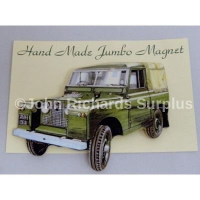 Handmade wooden Jumbo Magnet Land Rover Series 2 Pick Up