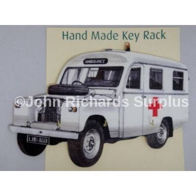Handmade wooden key rack Land Rover Series 2 Ambulance