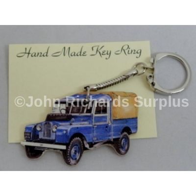 Handmade wooden key Ring Land Rover series 1 107/109 Pick Up