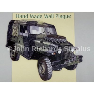 Handmade wooden wall plaque Land Rover Lightweight Series 2A