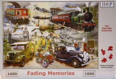 Fading Memories 1000 Piece Jigsaw Puzzle Planes Trains & Automobiles 