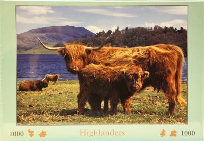 Highlanders 1000 Piece Jigsaw Highland Cattle