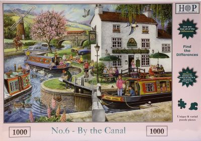 By The Canal 1000 Piece Jigsaw Find The Difference