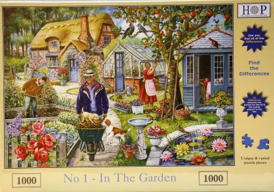 In The Garden 1000 Piece Jigsaw Find The Difference
