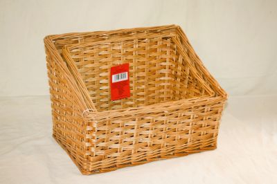 Wicker Sloped Display Tray Pair DH130