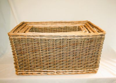 Luxury Lakeland Buff Wicker Storage Basket 5 Sizes DH131