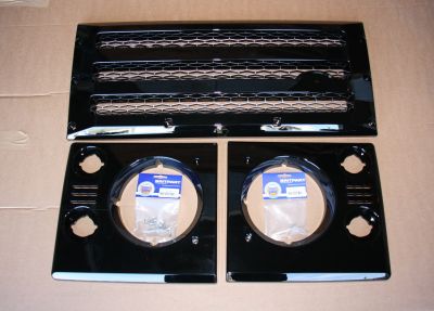 Land Rover Defender XS Front Grill & Headlight Surrounds New With Marks DA1968