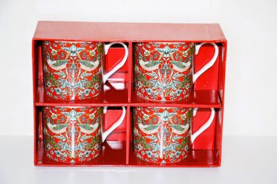 Strawberry Thief set of 4 Mugs Gift Boxed 92656