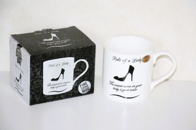 Rules of A Lady Fine China Mug Available in 3 Styles. LP91915