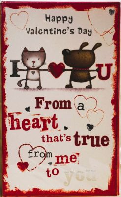 Valentines Day Card From A Heart That's True Free P&P HAV260V61