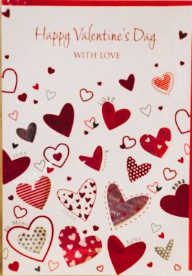 Valentines Day Card With Love Free P&P HAV268V61