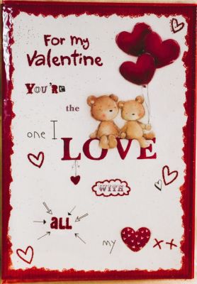 Valentines Day Card You're The One I Love Free P&P HAV277V61