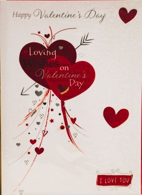 Valentines Day Card Loving Wishes Free P&P HAV267V61