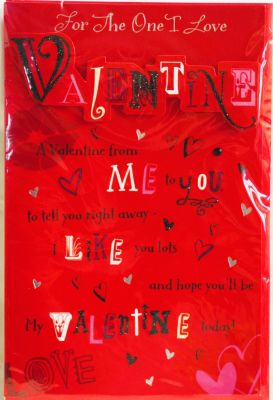 Valentines Day Card For The One I Love Free P&P HAV251