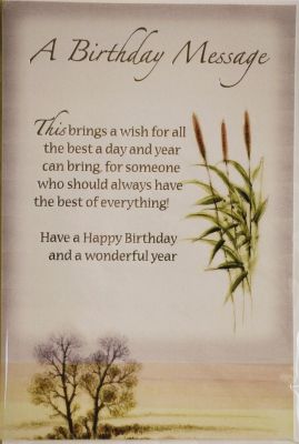 Happy Birthday Card A Birthday Message Free P&P 9CHIC930B