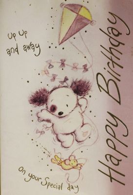 Happy Birthday Card Up Up And Away Kite Free P&P 10CHCC964A