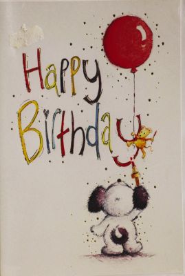Happy Birthday Card Happy Birthday Single Balloon Free P&P 10CHCC965A