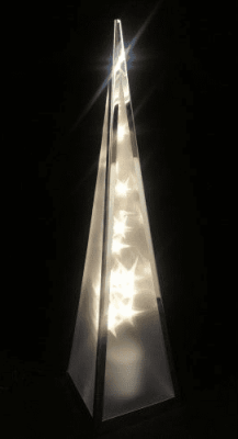 Luxa Starlighting Ice Star Pyramid Turning Lantern ISP45S