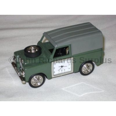  Miniature Land Rover Design Battery Operated Desk Clock Green 0475