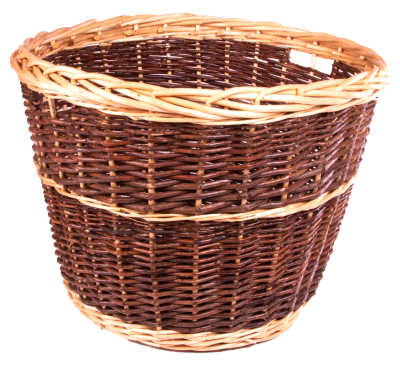Luxury Wicker Round Rustic Log Basket L001