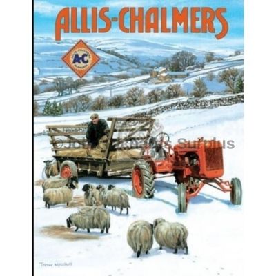 Large Metal wall sign Allis-Chalmers Tractor