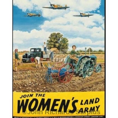 Large Metal wall sign Women's land army
