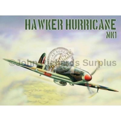 Large Metal wall sign Hawker Hurricane MK1