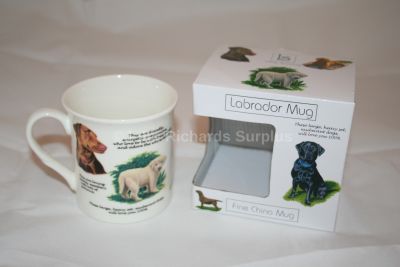 Fine China Labrador Retriever Dog Mug Gift Boxed 