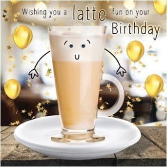 Gogglies Novelty Happy Birthday Greetings Card Latte Free P&P C1991