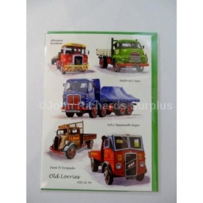 Blank Old Lorries Greetings Card with Envelope for any Occasion Free P&P LSC0278