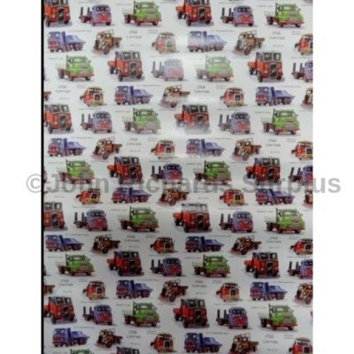 Gift wrapping paper Old Lorries 5 sheets per pack
