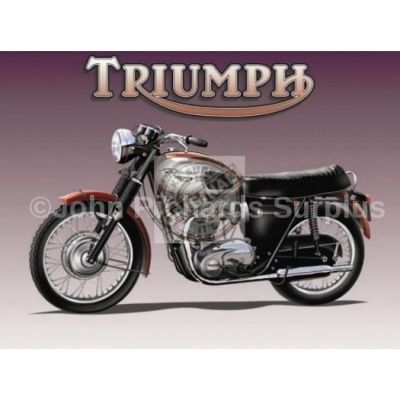 Small Metal wall sign Triumph Motorbike