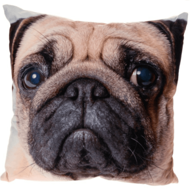 Mini Cushions Pug Dog
