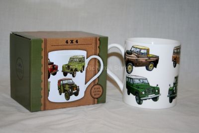 Leonardo Fine Bone China Land Rover Mug Series Models Collage