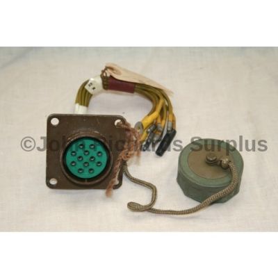 Military Nato 12 pin trailer socket with cable 