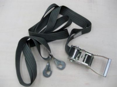 Ratchet strap with endless loop &amp; 2 snap hooks