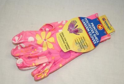 Marksman Ladies Pink Polyester Gardening Gloves Size 7&amp;8