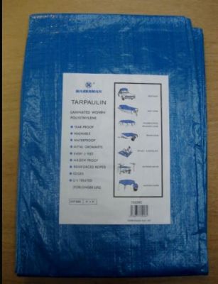 Marksman Blue Polyethylene Tarpaulin 6' x 9'