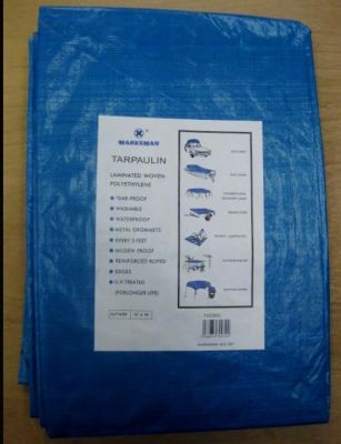 Marksman Blue Polyethylene Tarpaulin 12'x18'