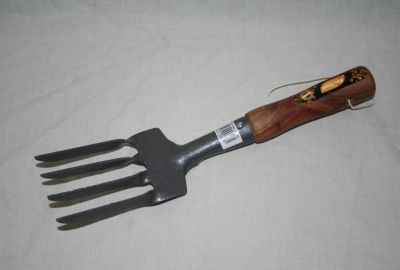 Wooden Handle Hand Fork